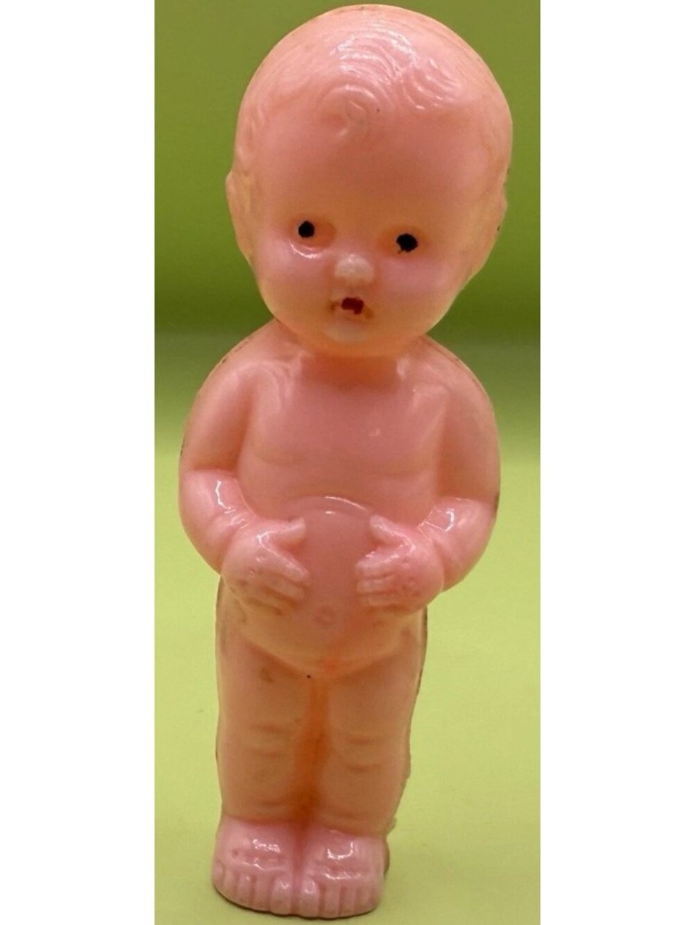Vintage Kewpie Celluloid Frozen Charlotte Style Hard Plastic Penny Doll Figure